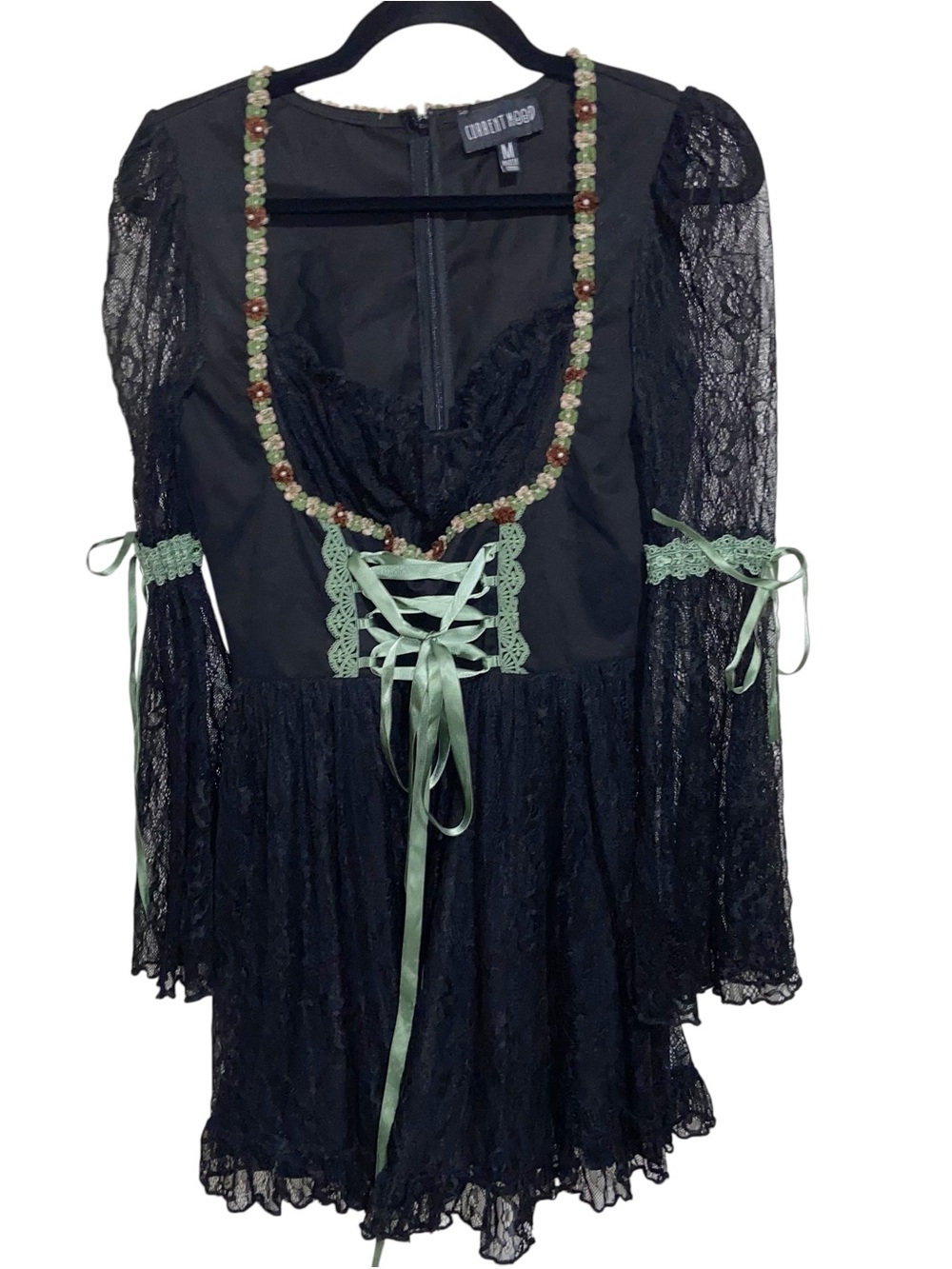 Dolls Kill Current Mood Dress Medium Myths N Legends Lace Fairy Whimsigoth Boho